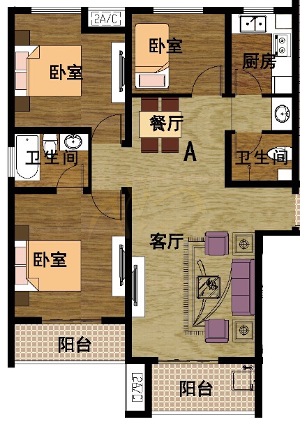 户型-114㎡