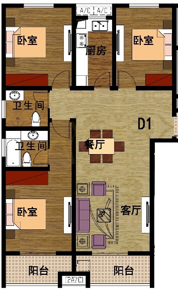 户型-135㎡