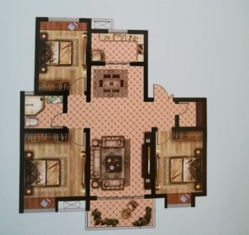 晋湖家园 3室 110㎡ 87万 毛坯