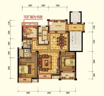 贾楼新村 3室 141㎡ 58万 毛坯